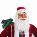 Santa Claus mit Geschenktüte stehende Innenausstattung